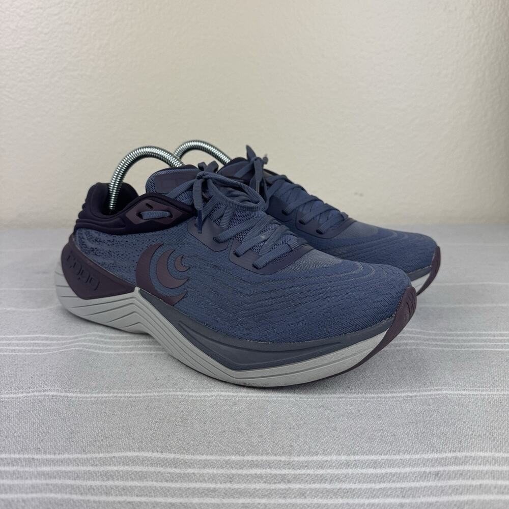 Women’s Topo Ultrafly 5 Lace Up Athletic Sneaker Running Shoe Purple Grey 9